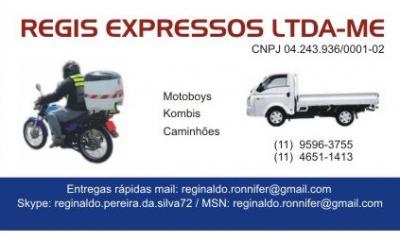 REGIS EXPRESSOS (11) 4651-1413 OU (11) 9596-3755