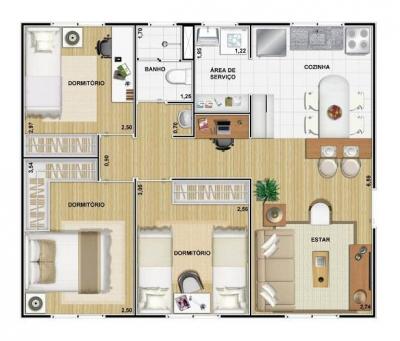 CASAS E APTOS. 100% MINHA CASA MINHA VIDA NO RESIDENCIAL VIVER SUMARÉ