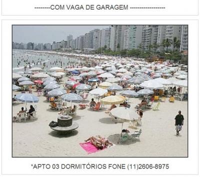 GUARUJÁ 03 DORMITÓRIOS Fone (11)2606-8975