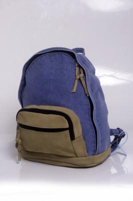 Mochilas Jeans com Couro 100% natural