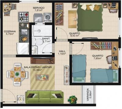 Minha casa minha vida, Family residency