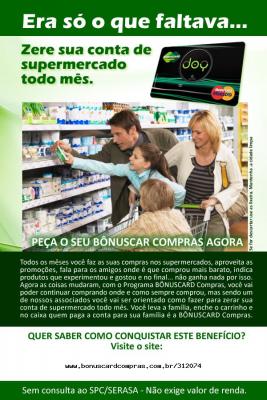 O QUE VOCÊ ACHA DE FAZER SUAS COMPRAS TODO MÊS E NÃO PAGAR NADA POR ISSO?