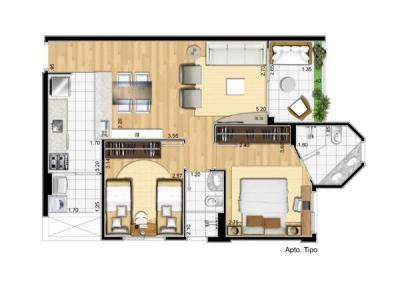 West View - 60,44m2 na Vila Romana, a 5 minutos do Bourbon Shopping 
