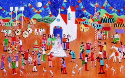 ARTE NAIF DO ARTISTA  AECIO A VENDA COM AJUR SP 