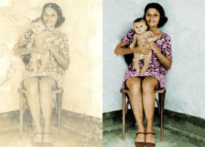 Restauração de fotos antigas