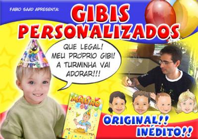 Gibis Personalizados Lembrancinhas e Convites para Festas Infantis