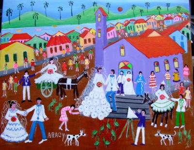 ARACY TEMA CASAMENTO COLETIVO MEDIDA 50X40 A.S.T 