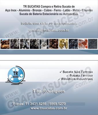 TR SUCATAS COMPRA E RETIRA BATERIA E SUCATAS FERROSAS E NÃO FERROSAS