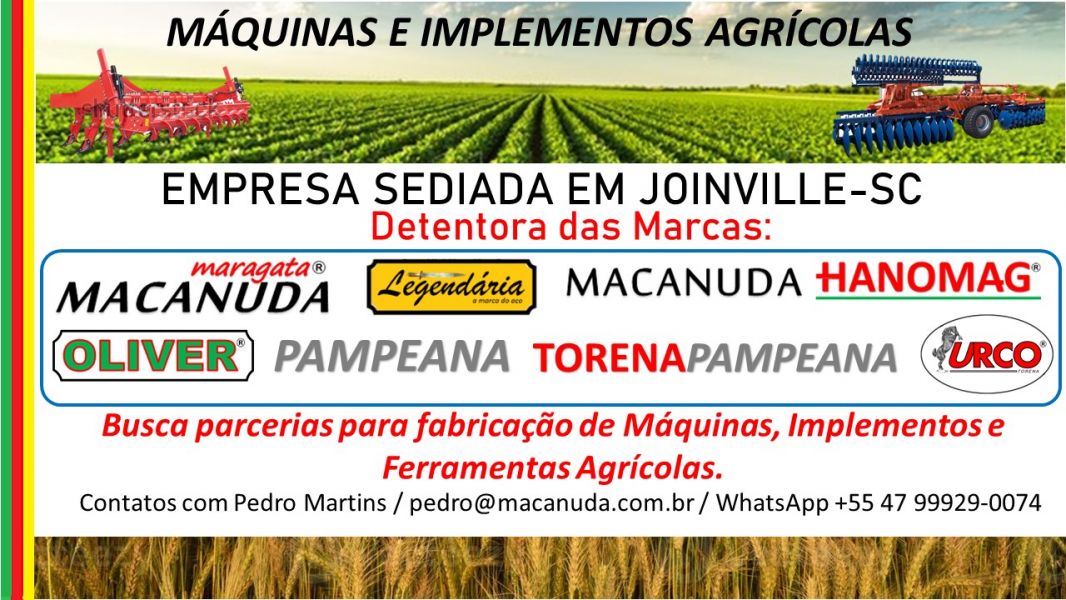 Plantadora Adubadora de Arrastro, Macanuda Busca Parcerias