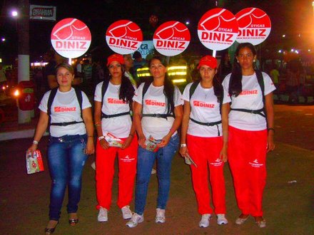 Mochila Pirulito Propaganda Promoção Panfletagem