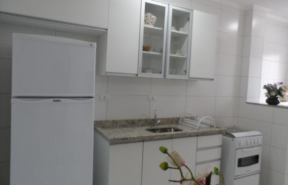 C001 Prédio frente ao mar 1 dorm, com sacada gourmet 