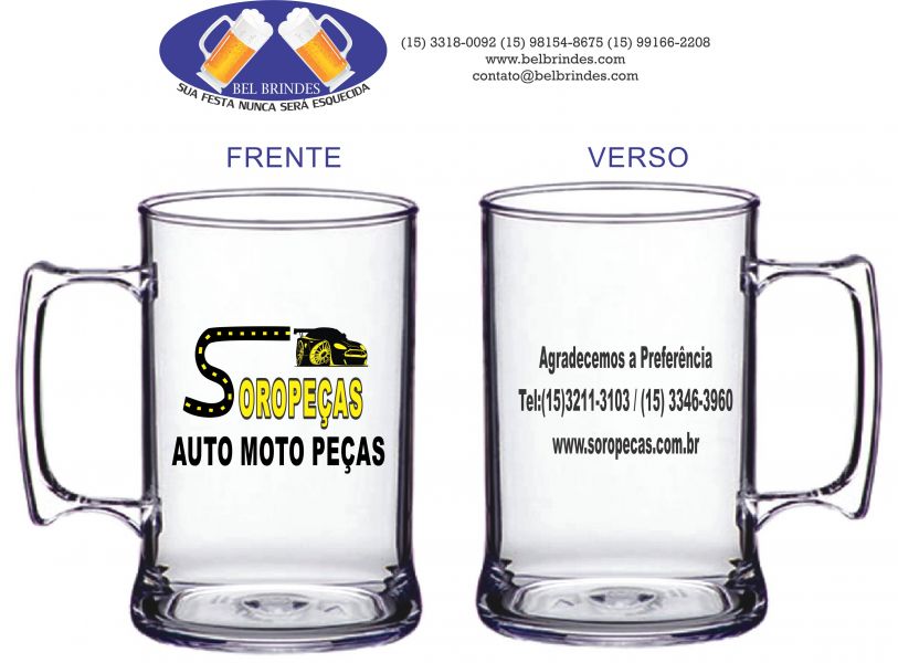 Copos Long Drink e Canecas em Sorocaba