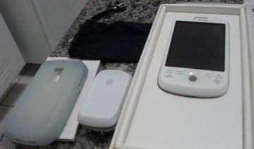 htc magic completo + cart 4gb + capa de silicone + frete gratis