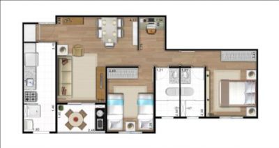 Vendo Apto no SHOP CLUB VILA GUILHERME / 63m²