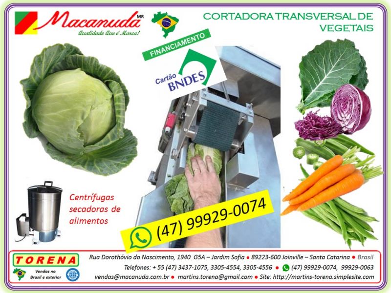 Máquina para processamento de alimentos, marca Macanuda