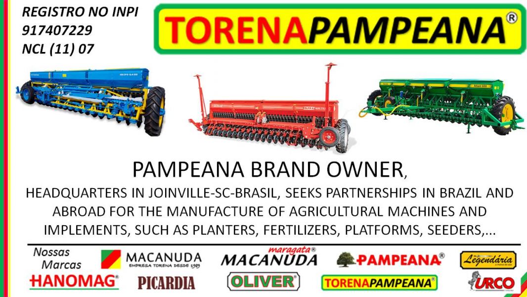 Semeadora PAMPEANA Dona da marca busca parcerias de negócios