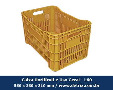 Caixa Plástica Hortifruti e Uso Geral