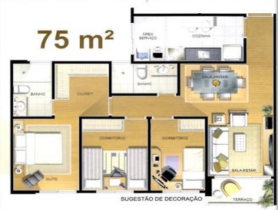 APTO DE 75M² NO JD. FLORESTA EM SANTO ANDRE POR APENAS R$ 3.428,00 O M²
