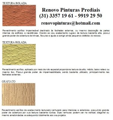 IMPERMEABILIZAÇÃO DE FACHADAS RENOVO PINTURAS (31) 3357 19 61