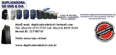 Duplicadora de dvd (11) 2773-7727