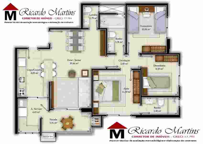 Veneziano residencial bairro Centro Criciúma