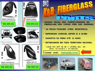 KIT BAJA  E PEÇAS  PARA  VOLKSWAGEN  FUSCA É COM A KB