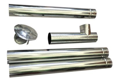 Chaminé Kit Para Fogão À Lenha, Salamandra, etc 5 pçs. Ótimo Preço!