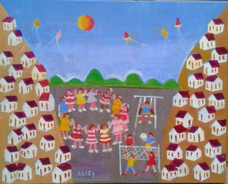 Lindas telas da artista naif aracy 