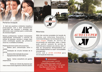 transporte de funcionário e pequenas cargas