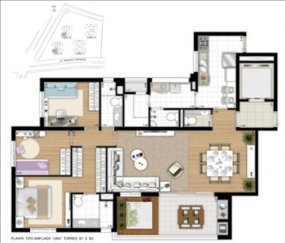 Vendo apto no CASA DAS CALDEIRAS / 128m² / Andar Baixo