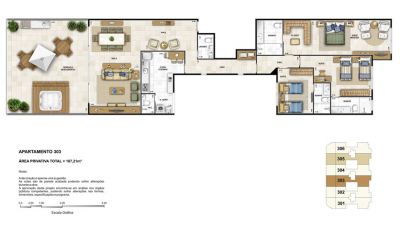 Dubai Gold  Cobertura linear 3 suítes recreio 100m² da praia
