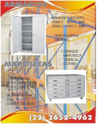 MÓVEIS DE AÇO E ARMAZENAGEM EM GERAL