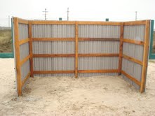 Tapume ecologico para fechamento de áreas