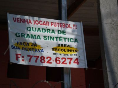 Inaugurado novo campo de grama sintetica no Ipiranga
