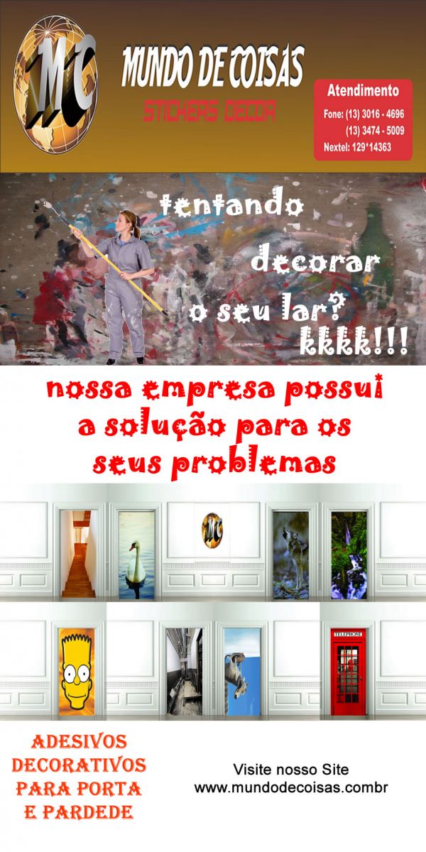 Adesivos de Porta e Parede 