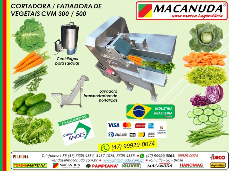 Cortador Profissional de Folhas de Hortaliças marca MACANUDA