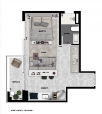 Living Design Vila Madalena - Aptos de 34 m² á 85 m² - 1 á 2 dormts - 1 suíte !!!!