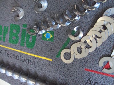 Roscas transportadoras em aço inoxidável Ribbon Blender