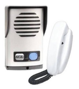 Interfone Porteiro Eletrônico Aglp-10 C/ Cabo 4 Vias Gratis