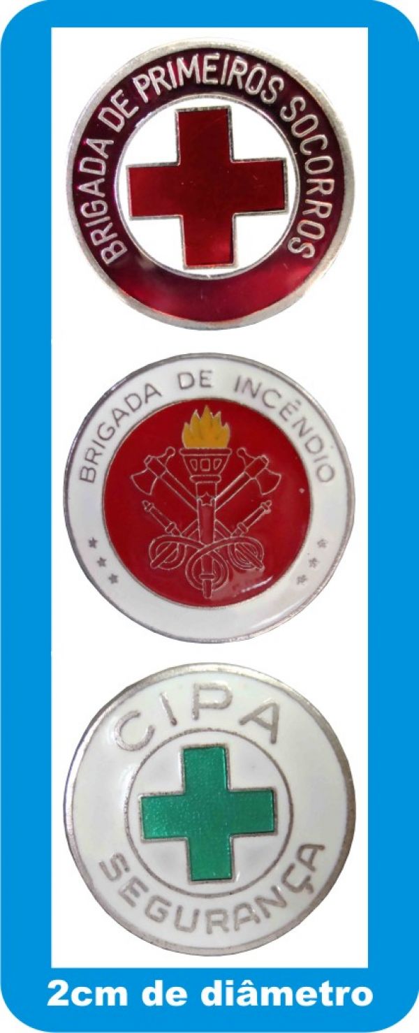 Botton em Metal alto relevo– cipa 2cm