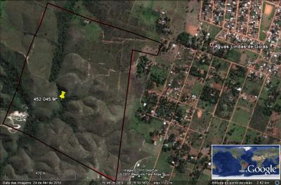 ÁREA DE TERRAS EM ÁGUAS LINDAS DE GOIÁS COM 452.045 M²