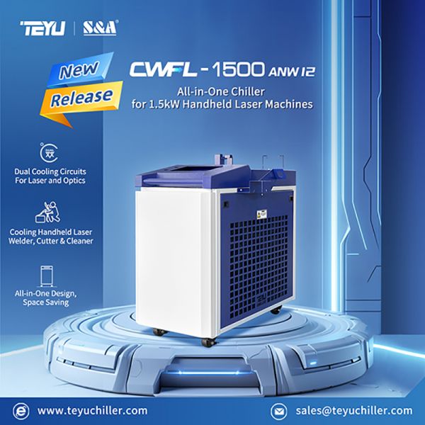 Máquina de refrigeração multifuncional para limpador de soldador a laser portátil