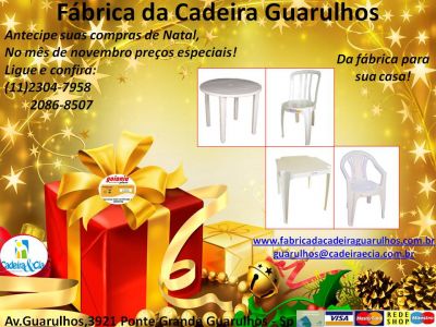 Cadeiras e Mesas de Plástico:Direto da Fábrica