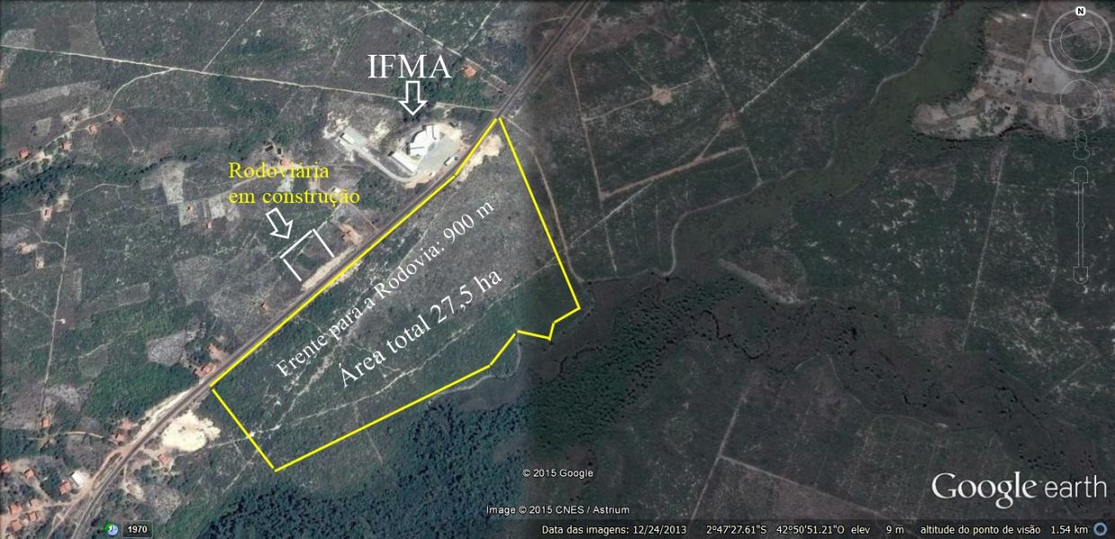 Terreno na entrada de Barreirinhas