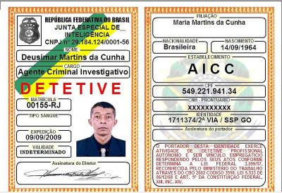 Curso livre de DETETIVE  PROFISSIONAL