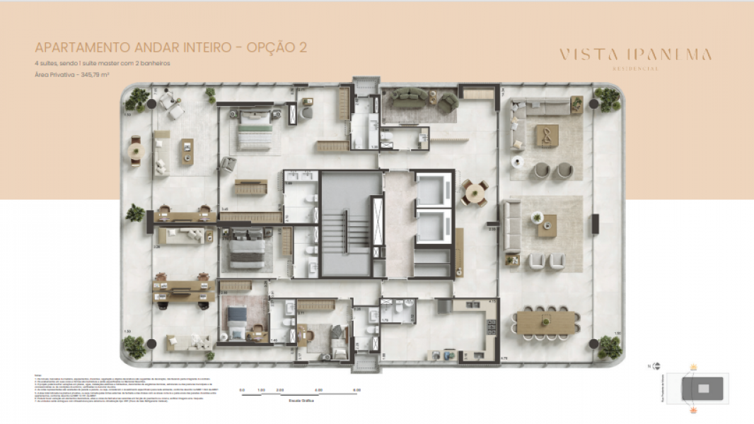 Lançamento Ipanema apartamentos meio andar ou andar inteiro
