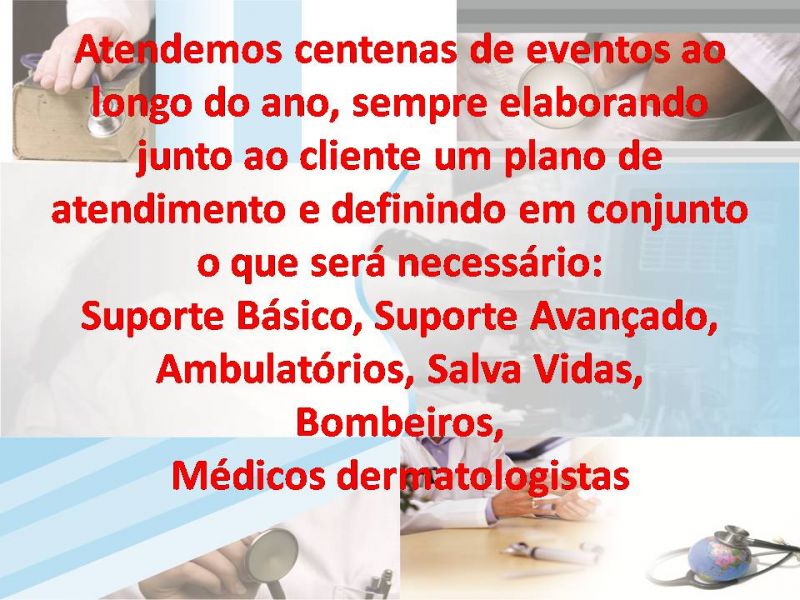 Ambulancias para Eventos - Casamentos - Congressos