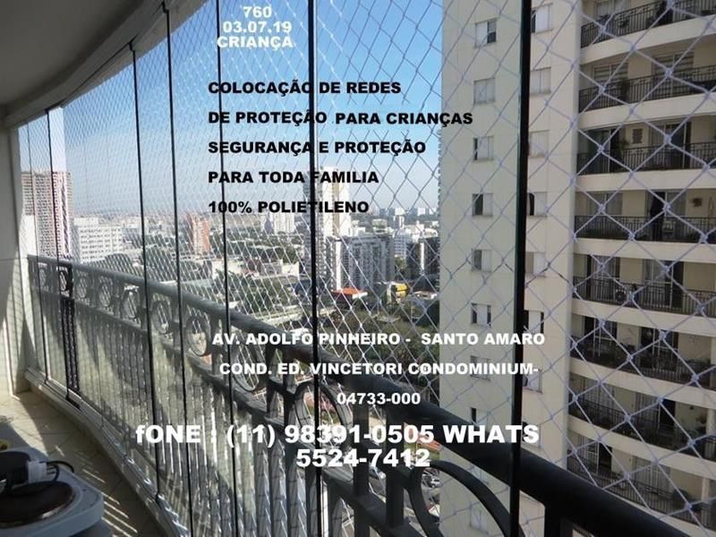 Telas de Proteção em Santo Amaro, (11) 98391-0505 zap 