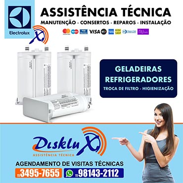 Troca de filtro para refrigeradores side by side