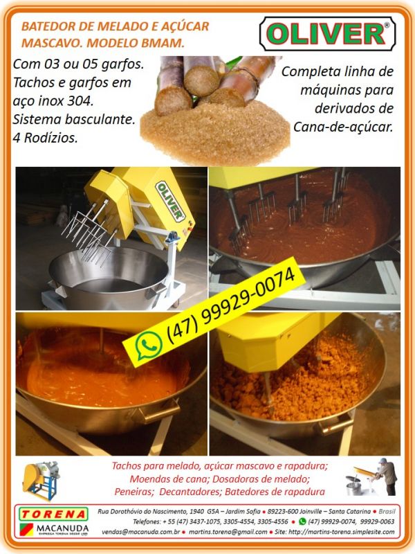 Açúcar Mascavo Equipamentos Oliver by Macanuda